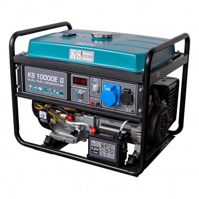 Benzininis - dujinis generatorius KS 10000E G, 8.0kW