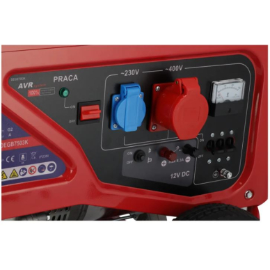 Benzininis generatorius Dedra DEGB7503K, max 6.0kW 4 Benzininis generatorius Dedra DEGB7503K, max 6.0kW 4