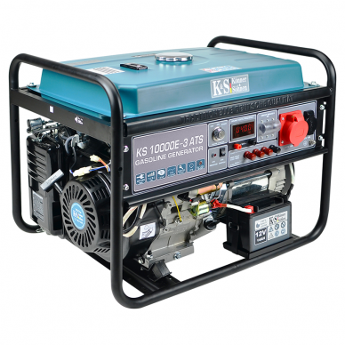 Benzininis generatorius Könner&Söhnen KS 10000E-3 ATS, 8.0 kW, (Išankstinė prekyba)
