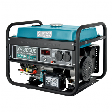Benzininis generatorius Könner&Söhnen KS 3000E, 3,0 kW, (Išankstinė prekyba) 2