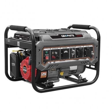 Benzininis generatorius Graphite 58G904, 2-2.2 kW Benzininis generatorius Graphite 58G904, 2-2.2 kW