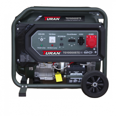 Benzininis generatorius Turan TG10000STE LimitedEdition, 8,3 kW Max, AVR, 230 V/400 V 1