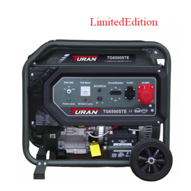 Benzininis generatorius Turan TG6500STE LimitedEdition, 5,5 kW Max, AVR, 230 V/400 V