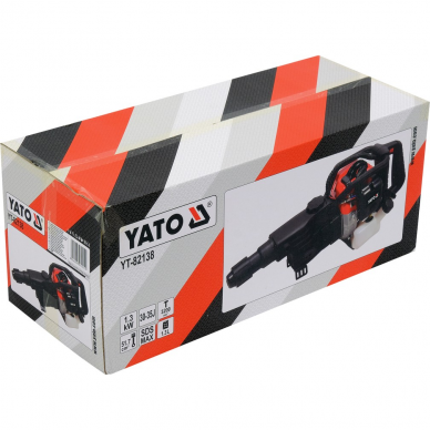 Benzininis griovimo plaktukas Yato, 1300 W, 45 J, SDS MAX 4 Benzininis griovimo plaktukas Yato, 1300 W, 45 J, SDS MAX 4