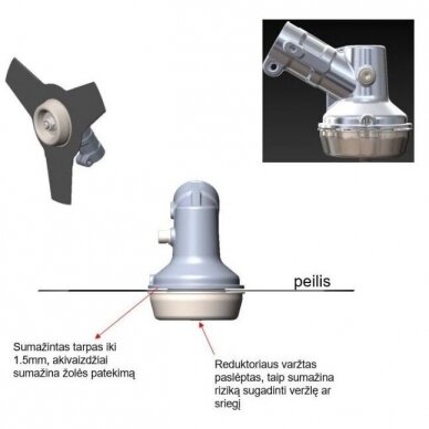 Benzininis trimeris Sunseeker BCK545U, 1,6 kW 3 Benzininis trimeris Sunseeker BCK545U, 1,6 kW 3