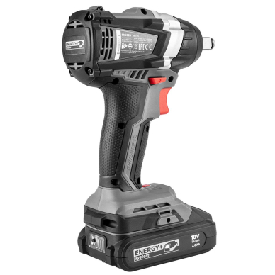 Bešepetėlinis smūginis veržliaraktis "Energy+" 18 V, Li-Ion, be akumuliatoriaus 6