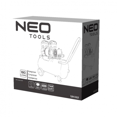Tylus betepalinis kompresorius Neo 12K022, 50L 5