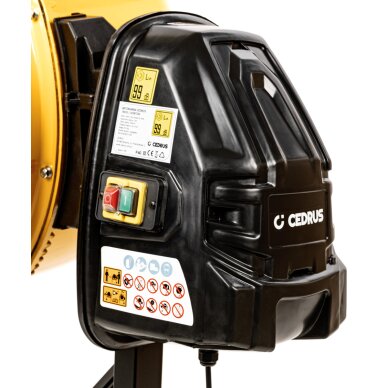 Betono maišyklė Cedrus CEDBT220, 850W, 220L 11