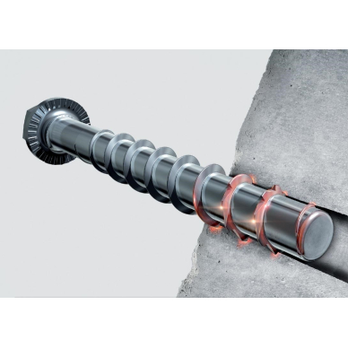 Betonsraigtis FBS II 8x100 US TX, 50 vnt. 1 Betonsraigtis FBS II 8x100 US TX, 50 vnt. 1