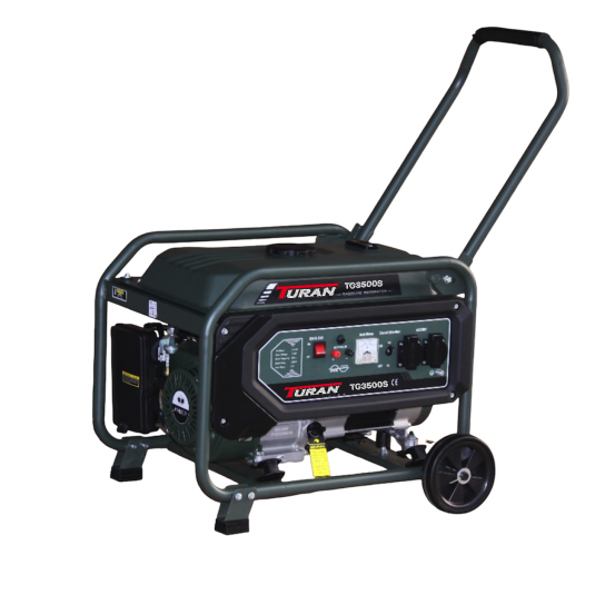 Benzininis generatorius Turan TG3500S LimitedEdition, 3,0 kW Max, AVR, 230 V/12 V 1 Benzininis generatorius Turan TG3500S LimitedEdition, 3,0 kW Max, AVR, 230 V/12 V 1