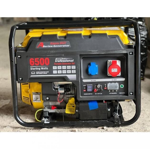 Benzininis generatorius LONCIN LC6500DAS, 5.5kW, 400V 2 Benzininis generatorius LONCIN LC6500DAS, 5.5kW, 400V 2