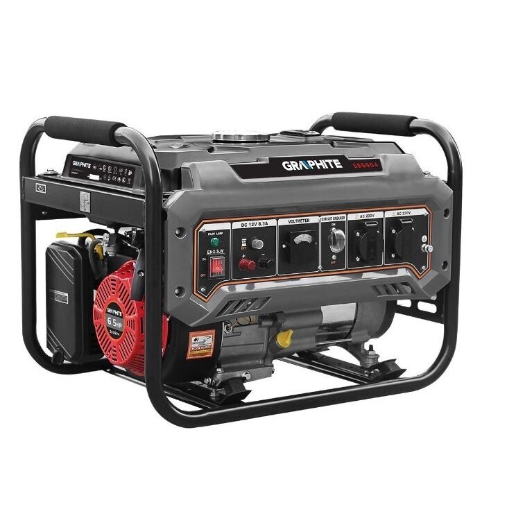 Benzininis generatorius Graphite 58G904, 2-2.2 kW Benzininis generatorius Graphite 58G904, 2-2.2 kW