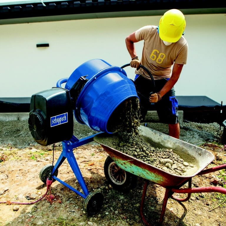 Betono maišyklė MIX140L, Scheppach 1 Betono maišyklė MIX140L, Scheppach 1