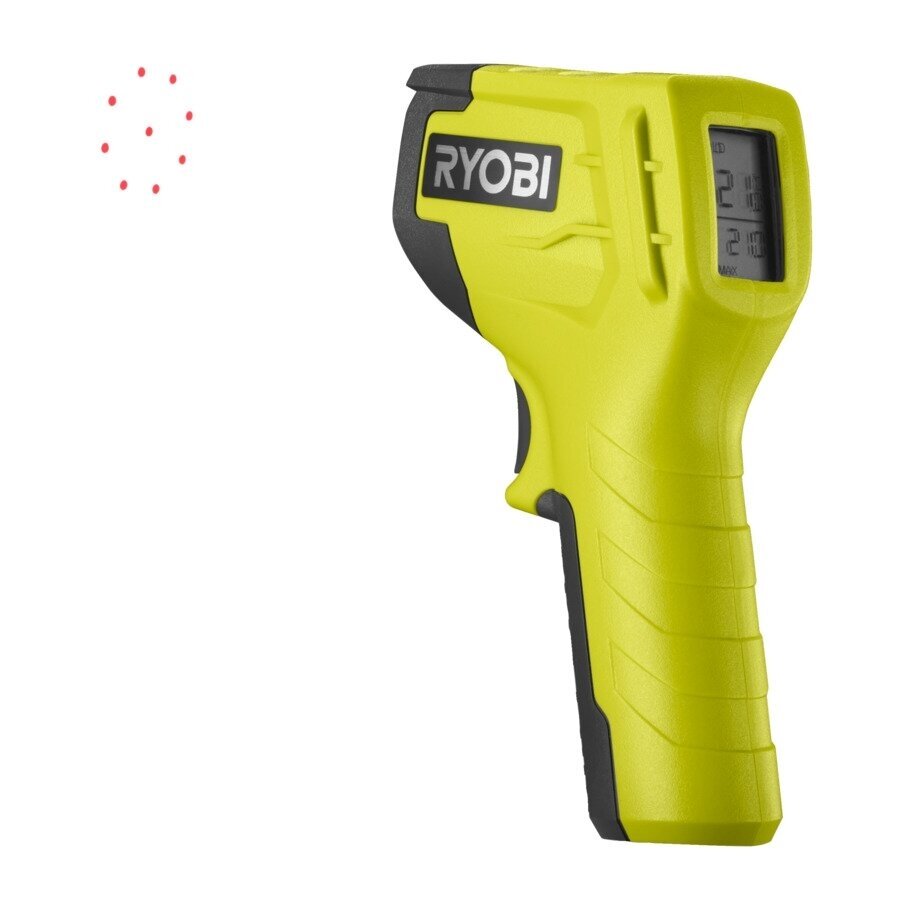 Bekontaktis infraraudonųjų spindulių termometras Ryobi RBIRT08, -50°C +550°C 1 Bekontaktis infraraudonųjų spindulių termometras Ryobi RBIRT08, -50°C +550°C 1