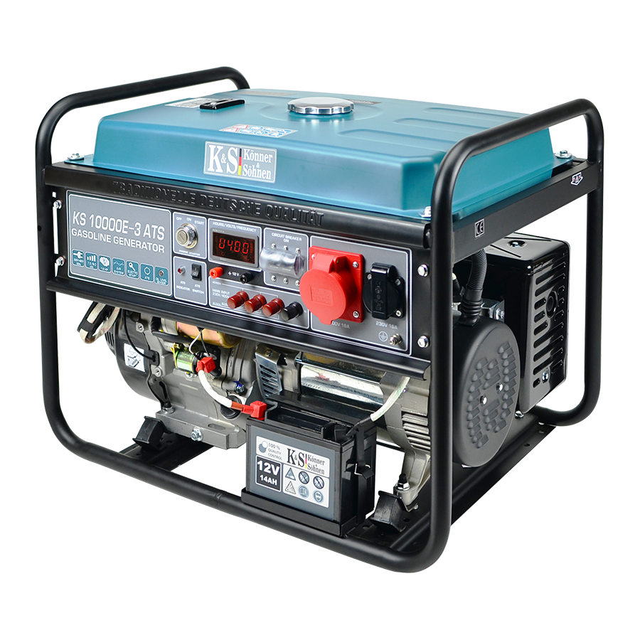 Benzininis generatorius Könner&Söhnen KS 10000E-3 ATS, 7,5kW 2