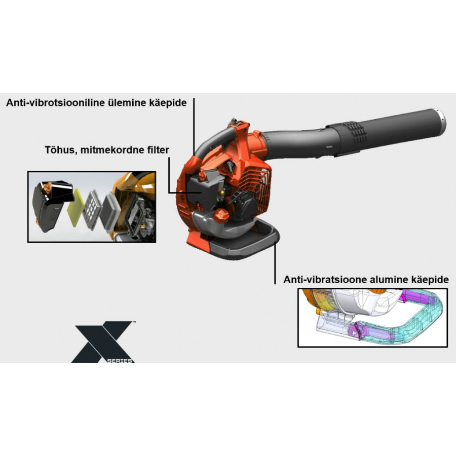 Benzininis lapų pūstuvas ECHO PB-2620 X-series, 0,91 kW 3 Benzininis lapų pūstuvas ECHO PB-2620 X-series, 0,91 kW 3