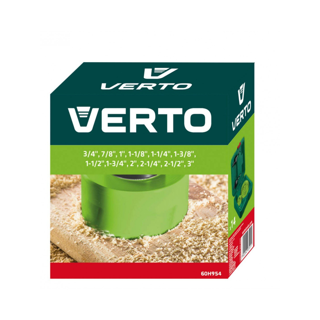 Bi-metalinės gręžimo karūnėlės nuo 19 iki 105 mm VERTO 1 Bi-metalinės gręžimo karūnėlės nuo 19 iki 105 mm VERTO 1