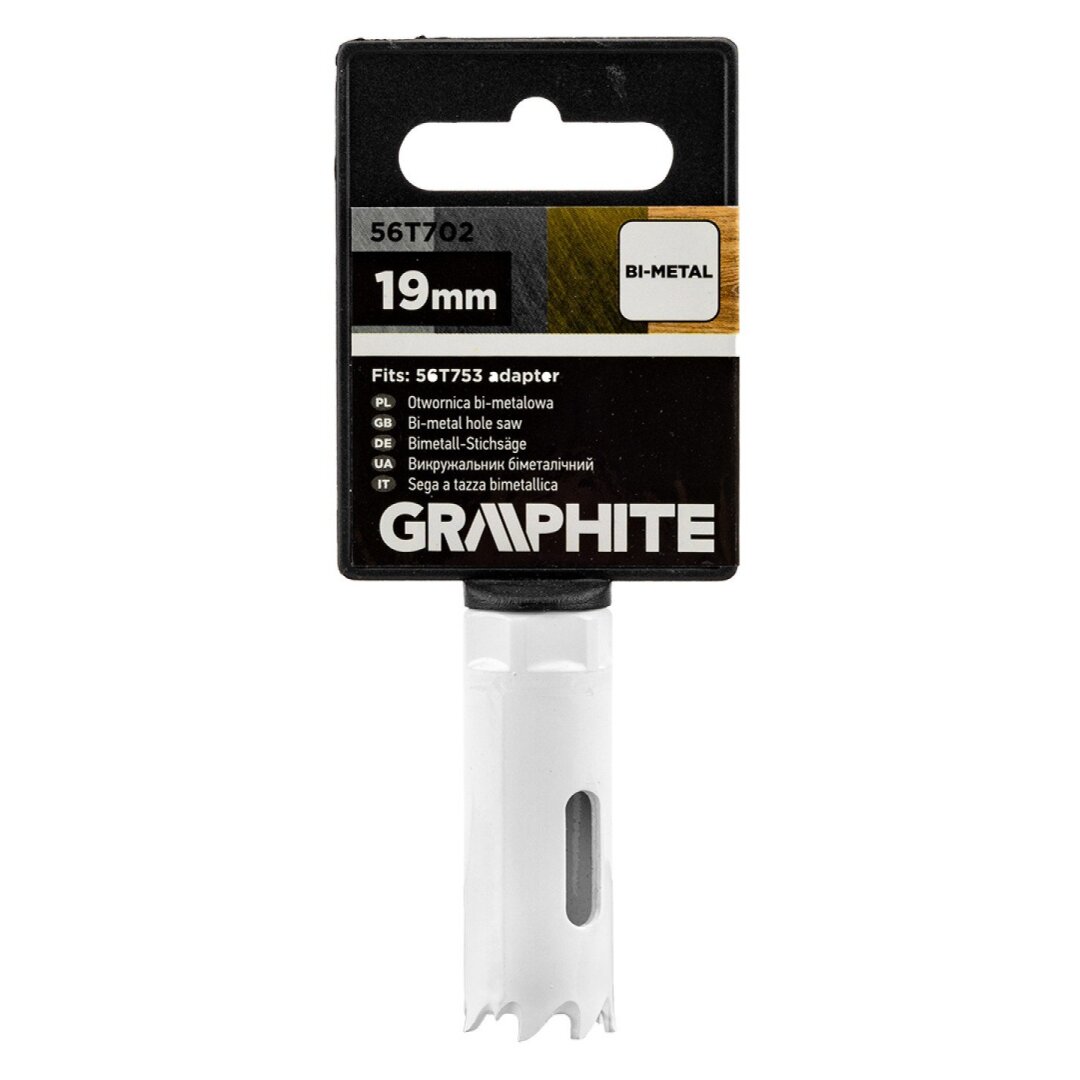 Bi-metalo gręžimo karūnėlė 19 mm 1 Bi-metalo gręžimo karūnėlė 19 mm 1