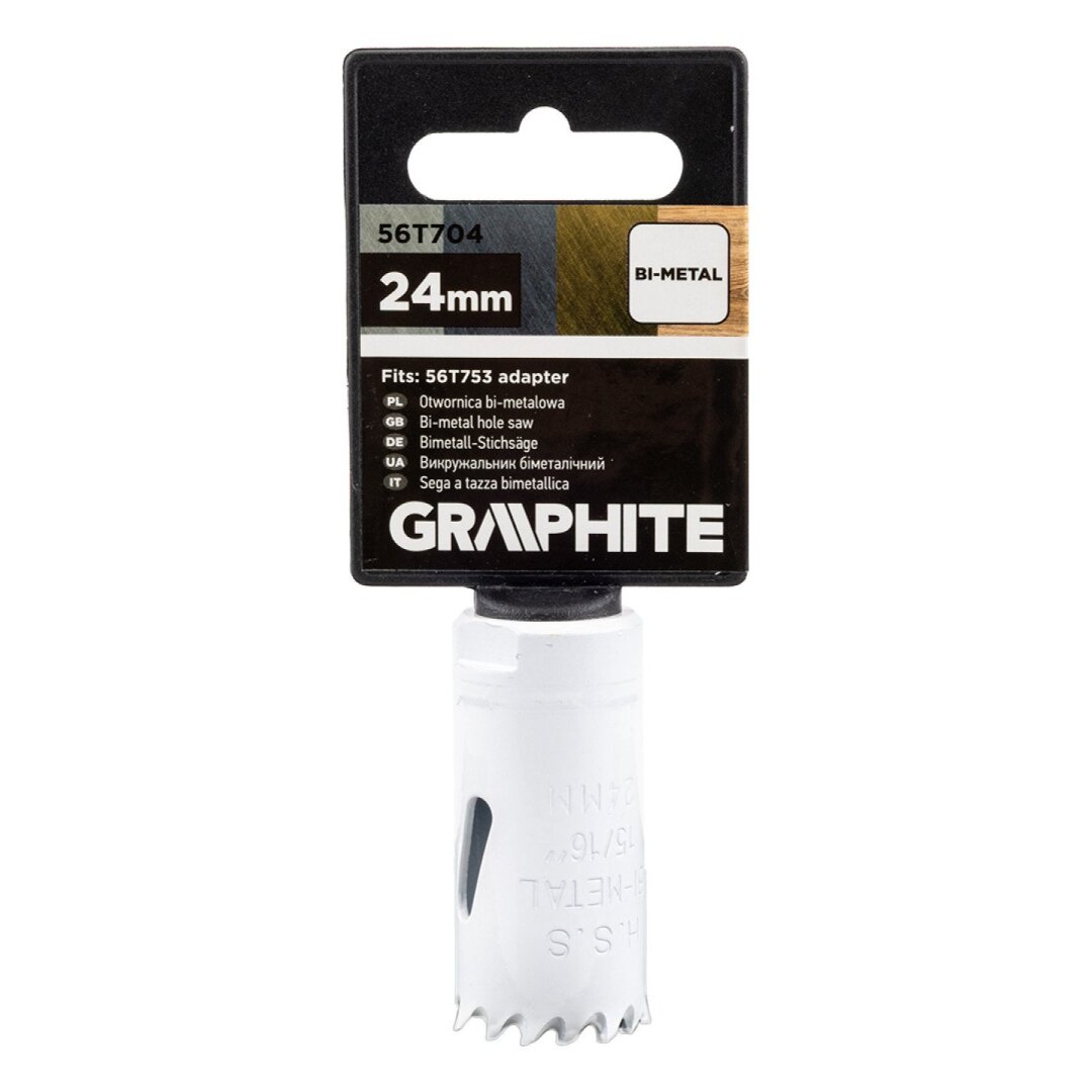 Bi-metalo gręžimo karūnėlė 24 mm 1 Bi-metalo gręžimo karūnėlė 24 mm 1