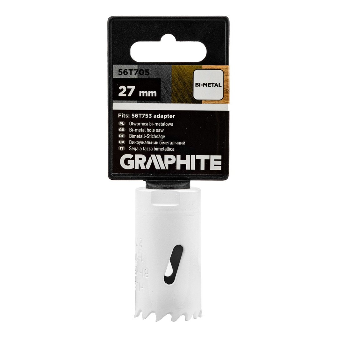 Bi-metalo gręžimo karūnėlė 27 mm 1 Bi-metalo gręžimo karūnėlė 27 mm 1