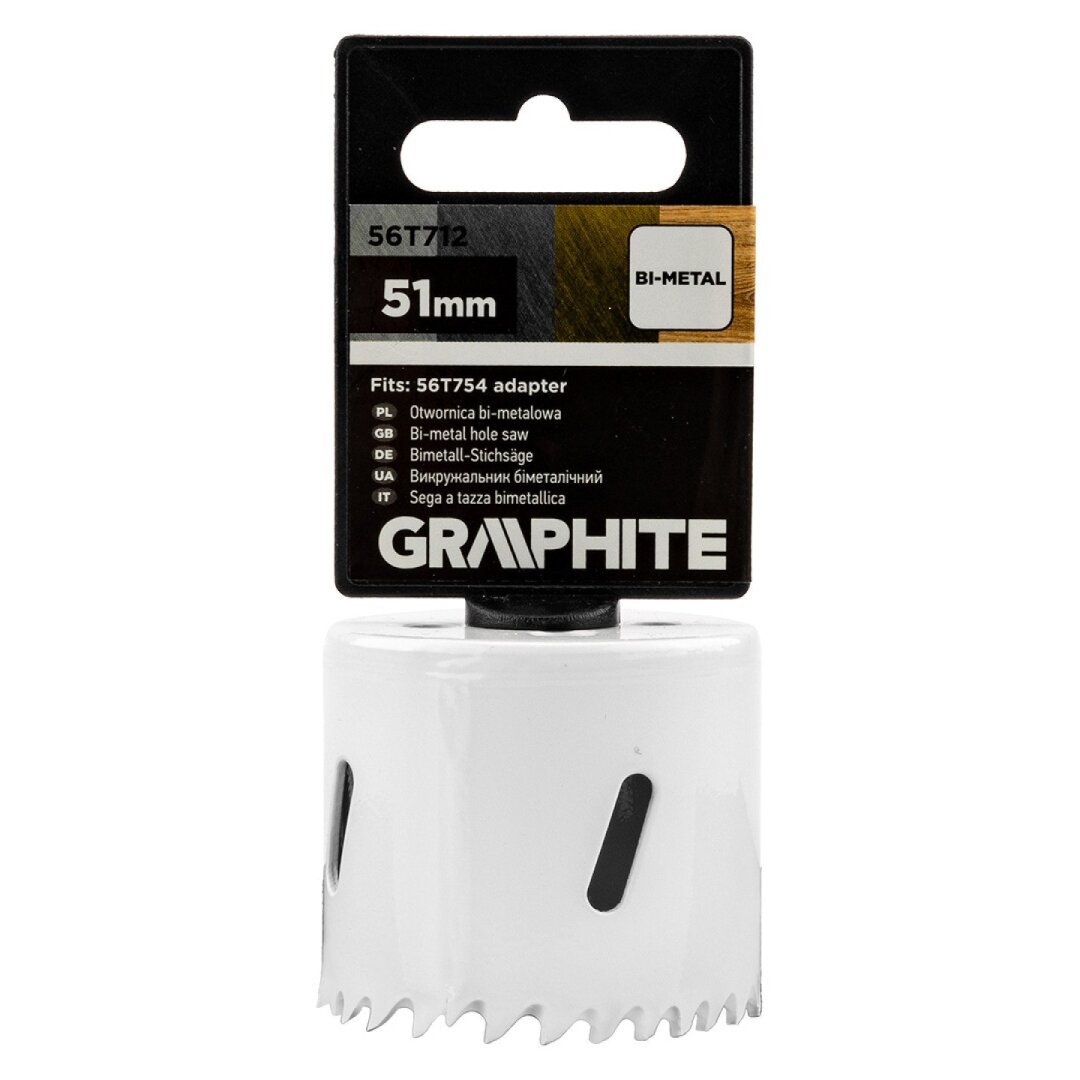 Bi-metalo gręžimo karūnėlė 51 mm 1 Bi-metalo gręžimo karūnėlė 51 mm 1