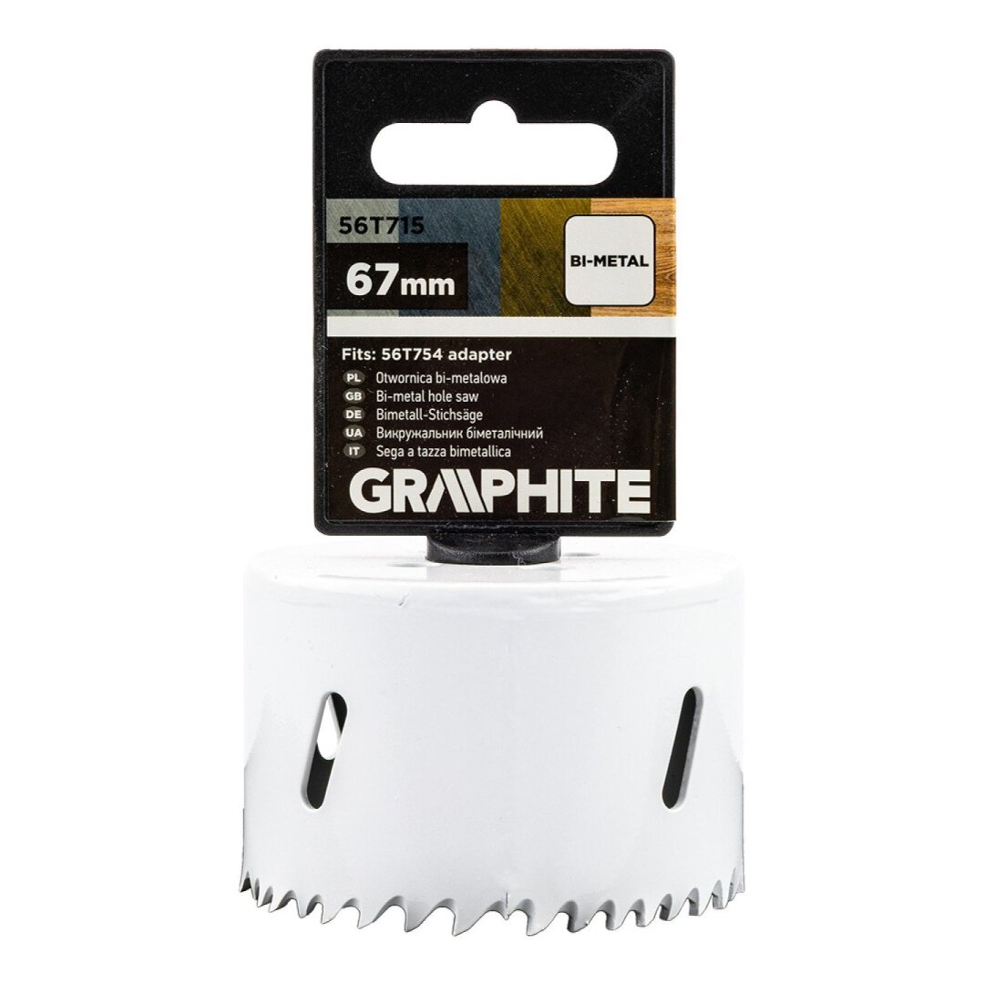 Bi-metalo gręžimo karūnėlė 67 mm 1 Bi-metalo gręžimo karūnėlė 67 mm 1