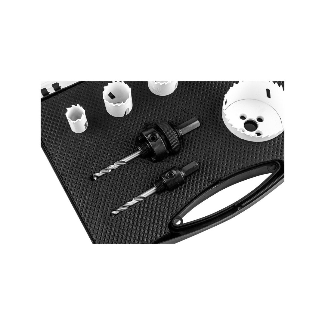 Bi-metalo gręžimo karūnėlės 19–68 mm, rinkinys 7 vnt. 2 Bi-metalo gręžimo karūnėlės 19–68 mm, rinkinys 7 vnt. 2