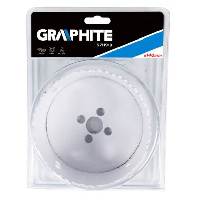 Bi-metalinė gręžimo karūnėlė 140 mm Bi-metalinė gręžimo karūnėlė 140 mm