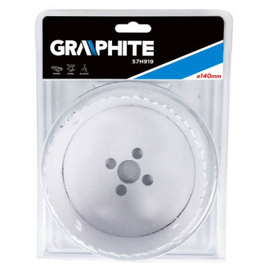 Bi-metalinė gręžimo karūnėlė 140 mm 1 Bi-metalinė gręžimo karūnėlė 140 mm 1