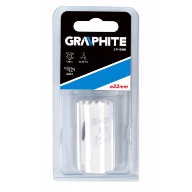 Bi-metalinė gręžimo karūnėlė 22mm 1 Bi-metalinė gręžimo karūnėlė 22mm 1