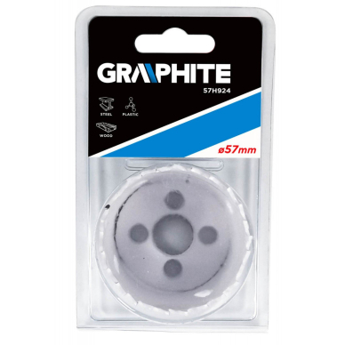 Bi-metalinė gręžimo karūnėlė 57mm 1 Bi-metalinė gręžimo karūnėlė 57mm 1