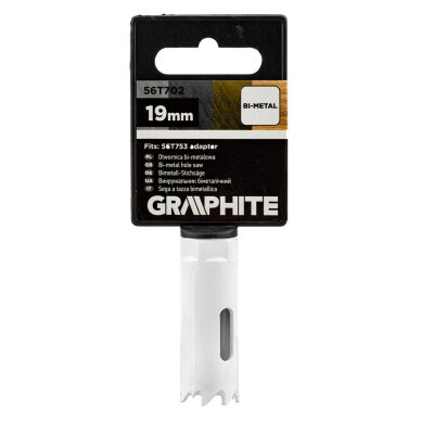 Bi-metalo gręžimo karūnėlė 19 mm 1 Bi-metalo gręžimo karūnėlė 19 mm 1