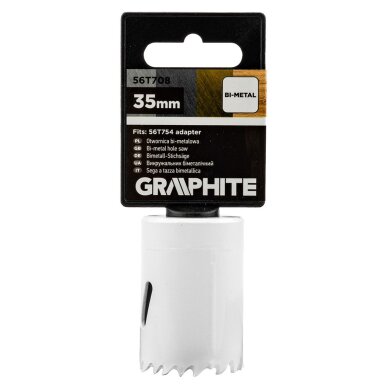 Bi-metalo gręžimo karūnėlė 35 mm 1 Bi-metalo gręžimo karūnėlė 35 mm 1