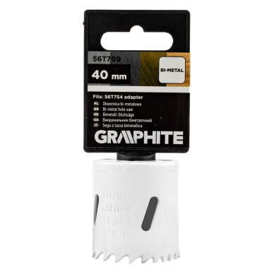 Bi-metalo gręžimo karūnėlė 40 mm 1 Bi-metalo gręžimo karūnėlė 40 mm 1