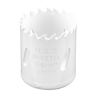 Bi-metalo gręžimo karūnėlė 40 mm 3 Bi-metalo gręžimo karūnėlė 40 mm 3