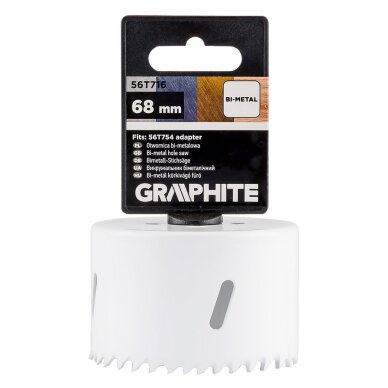 Bi-metalo gręžimo karūnėlė 68 mm 1 Bi-metalo gręžimo karūnėlė 68 mm 1