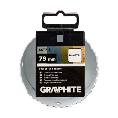 Bi-metalo gręžimo karūnėlė 79 mm 1