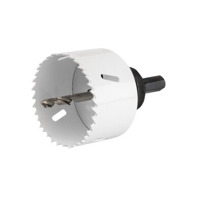 Bi-metalo gręžimo karūnėlės 19–68 mm, rinkinys 7 vnt. 5 Bi-metalo gręžimo karūnėlės 19–68 mm, rinkinys 7 vnt. 5