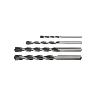 Black & white masonry drill, 4vnt., 4,6,8,10mm, buterfly tip