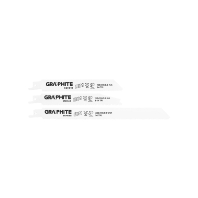 Blades for reciprocating saw, BIM, rinkinys 3 vnt.