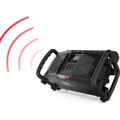 Statybinė DAB+/FM radijo kolonėlė su Bluetooth PerfectPro ROCKBULL RB2, IP65, 50 W 3