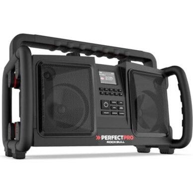 Statybinė DAB+/FM radijo kolonėlė su Bluetooth PerfectPro ROCKBULL RB2, IP65, 50 W