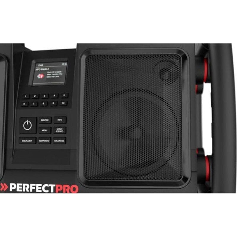 Statybinė DAB+/FM radijo kolonėlė su Bluetooth PerfectPro ROCKBULL RB2, IP65, 50 W 4