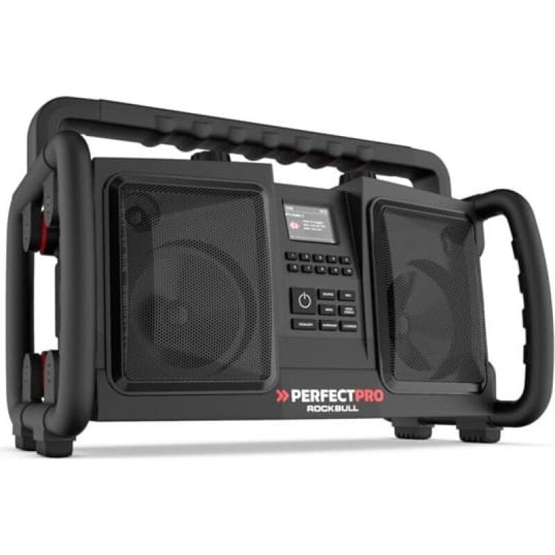 Statybinė DAB+/FM radijo kolonėlė su Bluetooth PerfectPro ROCKBULL RB2, IP65, 50 W