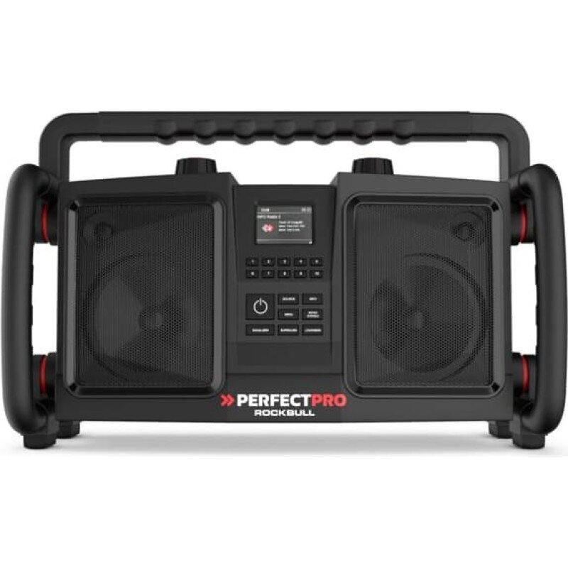 Statybinė DAB+/FM radijo kolonėlė su Bluetooth PerfectPro ROCKBULL RB2, IP65, 50 W 1 Statybinė DAB+/FM radijo kolonėlė su Bluetooth PerfectPro ROCKBULL RB2, IP65, 50 W 1