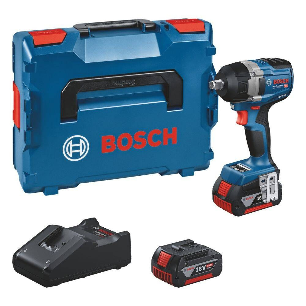 Akumuliatorinis smūginis suktuvas Bosch GDS 18V-750 C, 18V, 2x5,0Ah, 06019L9003