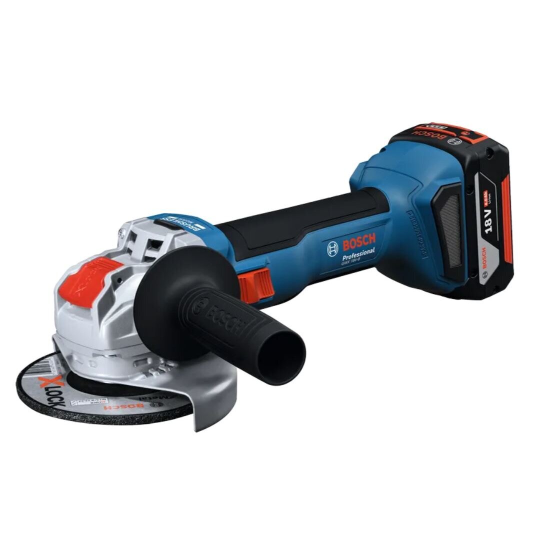 Akum. kampinis šlifuoklis Bosch GWX 18V-8 125mm, 18V, 2x4.0Ah 06019N9102 1