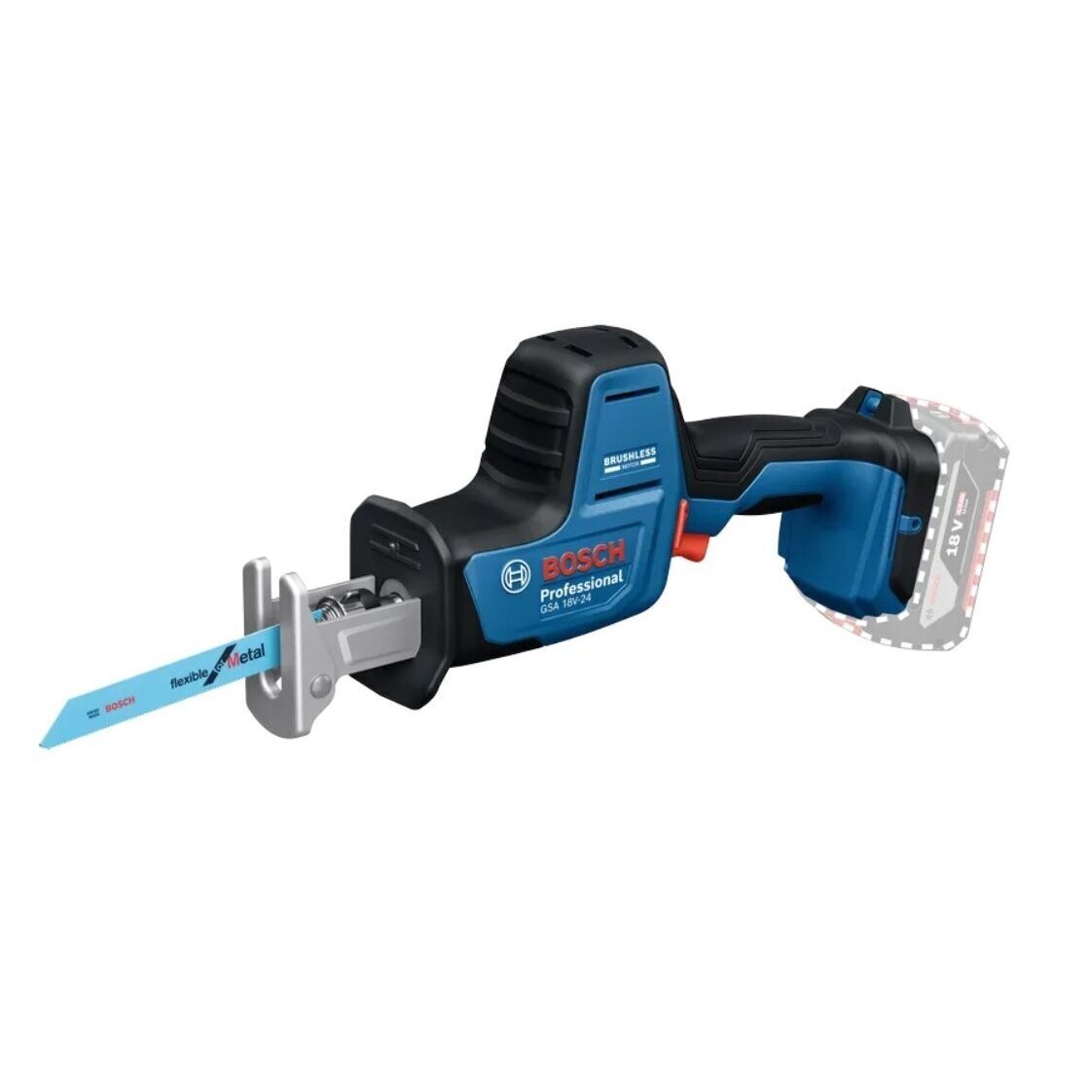 Tiesinis pjūklas Bosch GSA 18V-24 Solo, LB, 18V (be akum. ir krov.) 06016A5101 1 Tiesinis pjūklas Bosch GSA 18V-24 Solo, LB, 18V (be akum. ir krov.) 06016A5101 1