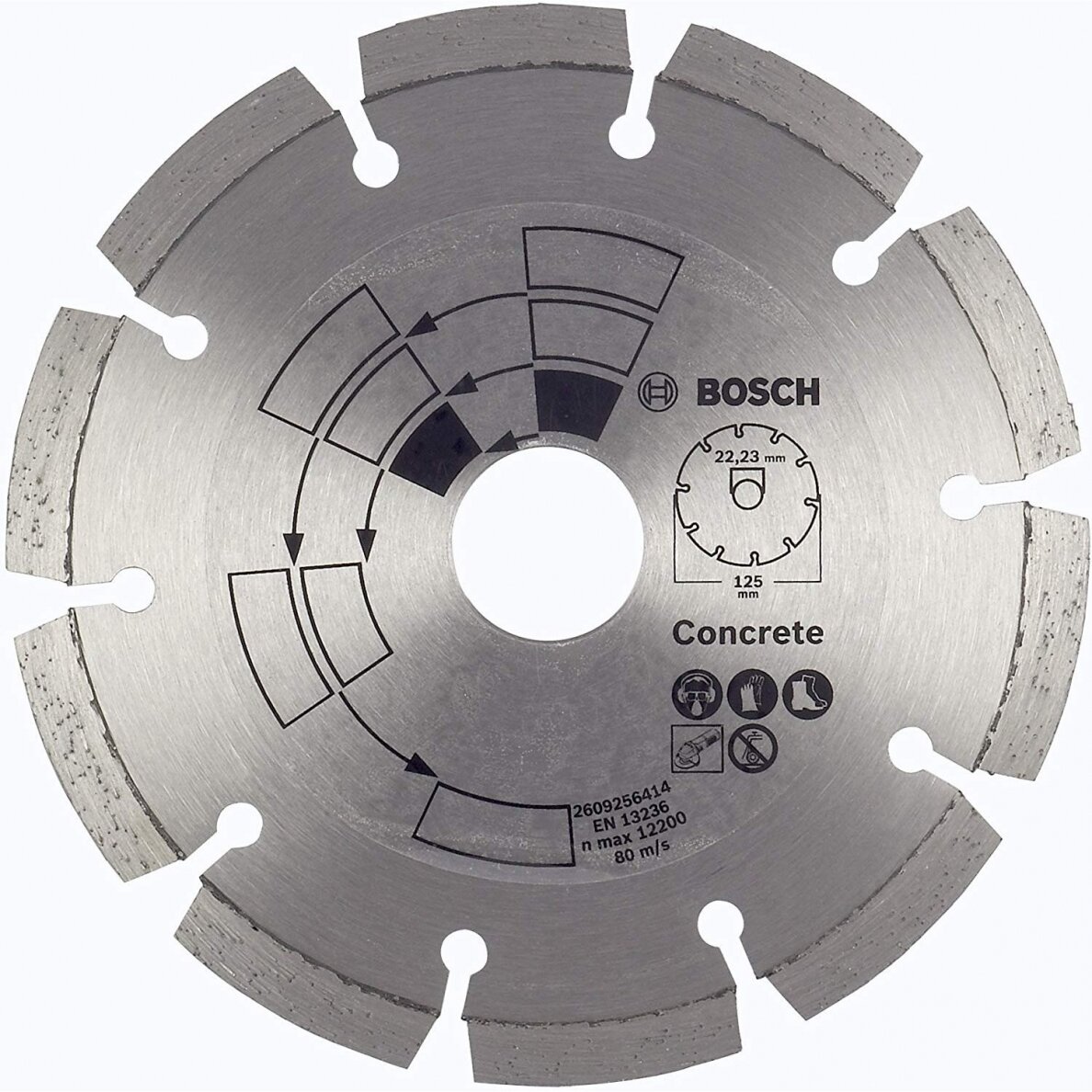 BOSCH Deimantinis pjovimo diskas 125mm CONCRETE BOSCH Deimantinis pjovimo diskas 125mm CONCRETE
