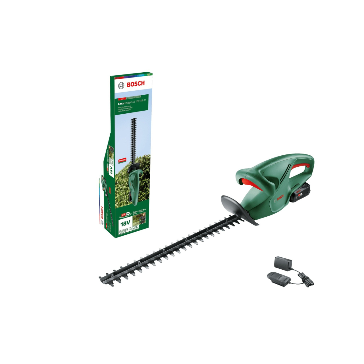 Akum. gyvatvorių žirklės Bosch Easy HedgeCut 18V-44-11, 18V, 1x2,0Ah, 0600849H07 Akum. gyvatvorių žirklės Bosch Easy HedgeCut 18V-44-11, 18V, 1x2,0Ah, 0600849H07